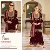 R 1588 By Shree Embroidery Velvet Pakistani Suits Wholesale Market In Surat